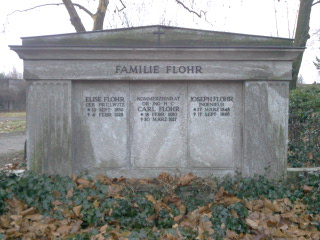 Grabstein Carl Flohr, Friedhof Liesenstraße, Berlin-Mitte