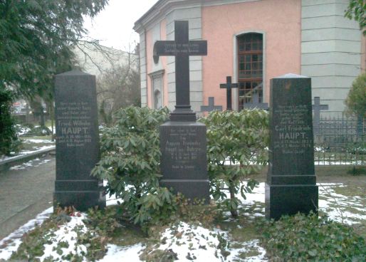 Grabstein Friedrich Wilhelm Haupt, Kirchhof Zehlendorf, Berliner Str./Clayallee, Berlin-Zehlendorf