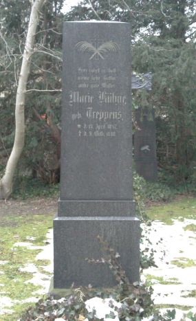 Grabstein Marie Kühne, geb. Treppens, Kirchhof Zehlendorf, Berliner Str./Clayallee, Berlin