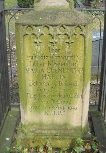 Grabstein Maria Clementine Martin, Melaten-Friedhof Köln