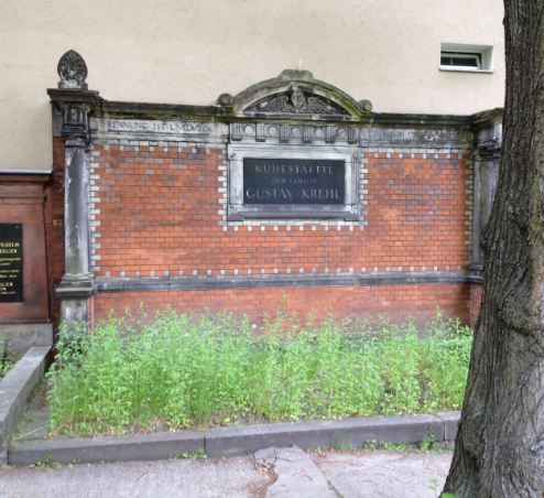 Grabstein Frieda Krehl, geb. Tiedt, Alter St. Matthäus Kirchhof, Berlin-Schöneberg