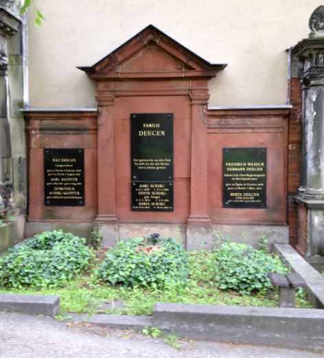 Grabstein Karl Klopfer, Alter St. Matthäus Kirchhof, Berlin-Schöneberg