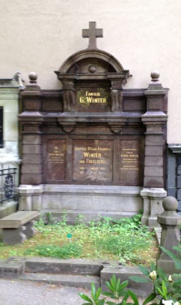 Grabstein Hans Otto Winter, Alter St. Matthäus Kirchhof, Berlin-Schöneberg