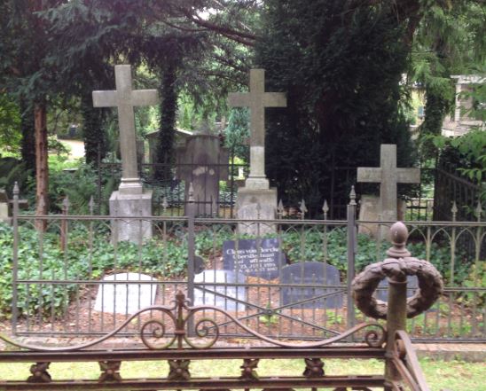 Grabstein Johann von Borcke, Friedhof Bornstedt, Brandenburg