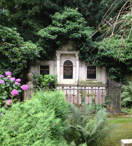 Grabstein Auguste von Lucanus, geb. Wenzel, Friedhof Bornstedt, Brandenburg