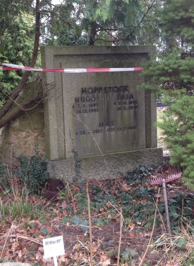 Grabstein Hugo Hopfstock, Friedhof Teltow, Brandenburg