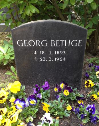 Grabstein Gerog Bethge, Friedhof Zehlendorf, Onkel-Tom-Str., Berlin