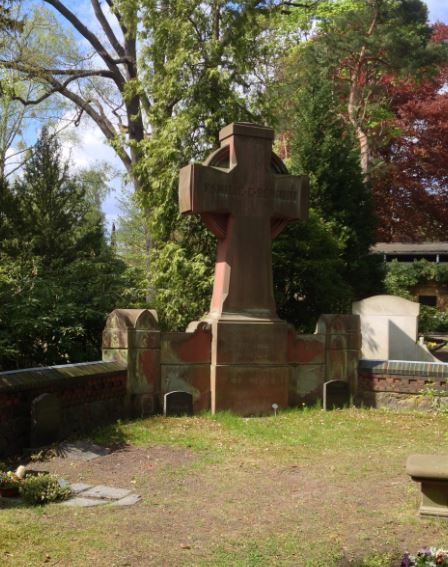 Grabstein Minna Schmidt, geb. Krebs, Friedhof Zehlendorf, Onkel-Tom-Str., Berlin