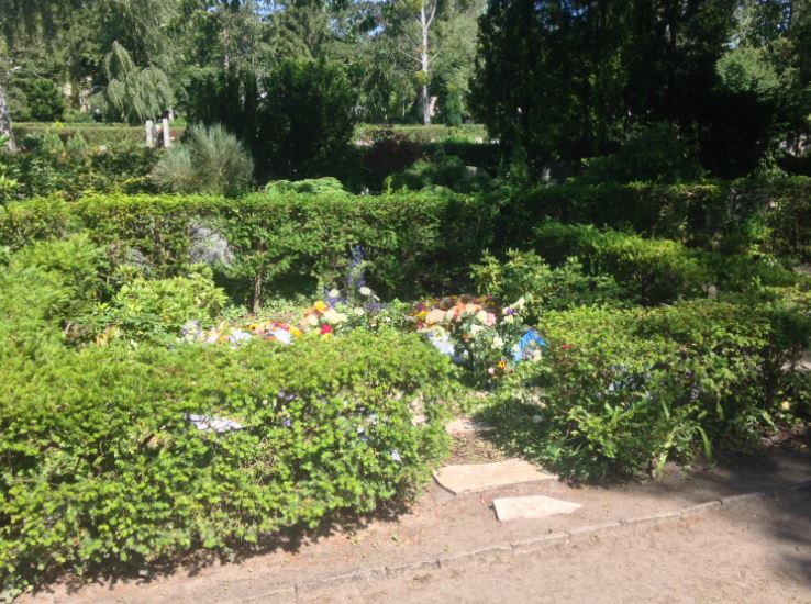 Grabstätte Götz George, Friedhof Zehlendorf, Berlin, am 16.07.2016