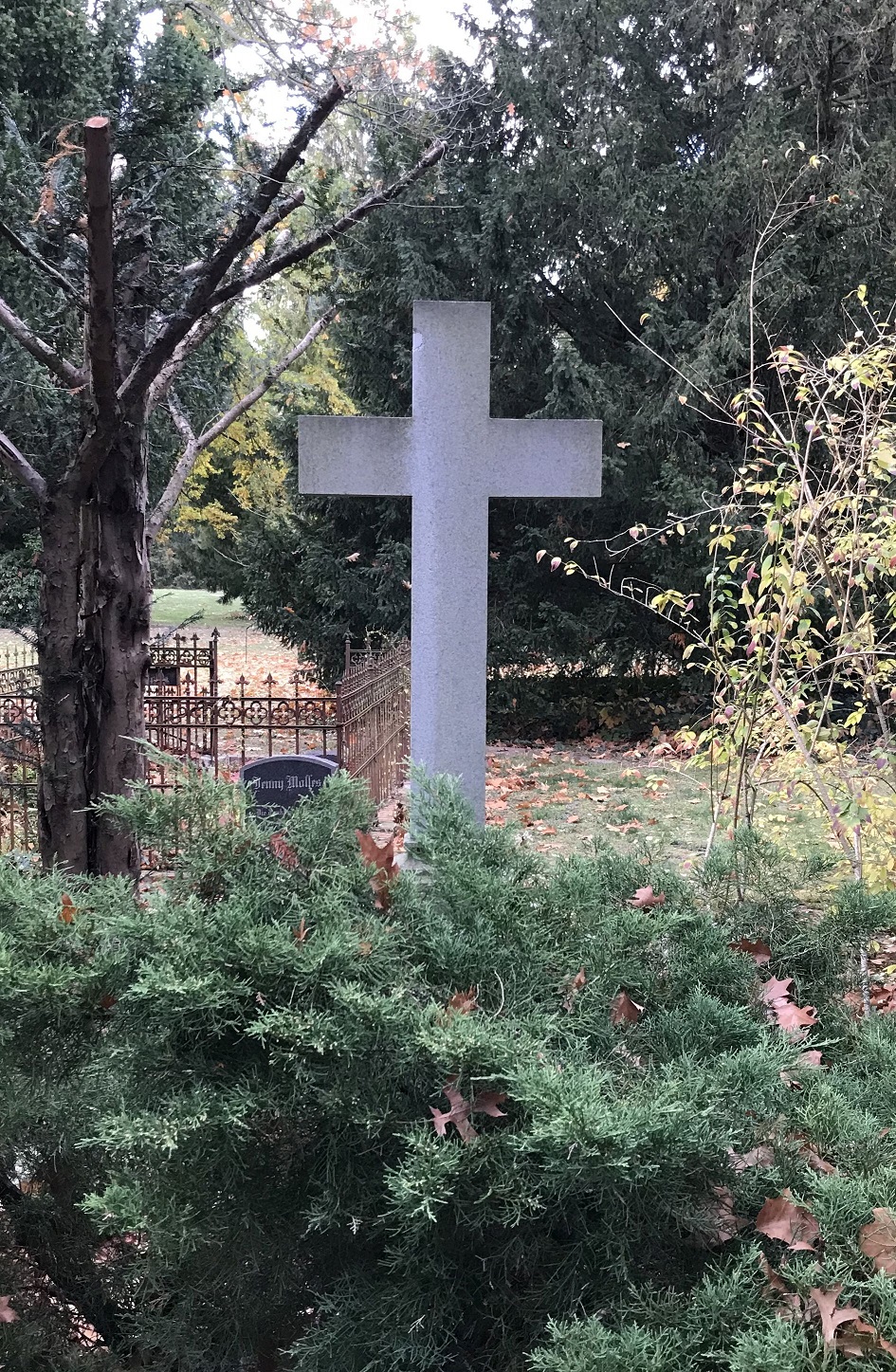 Grabstein Bertha Schmidt, geb. von Bergmann, Alter Friedhof Potsdam, Brandenburg