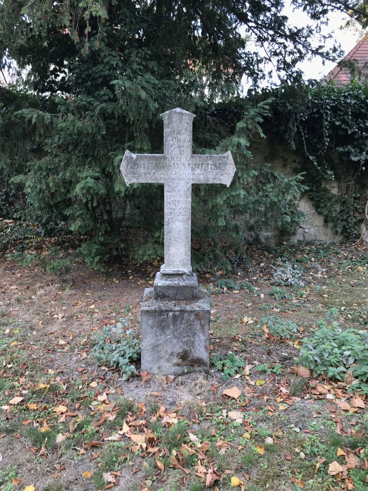 Grabstein Friedrich Gustav Graf von Waldersee, Alter Friedhof Potsdam, Brandenburg