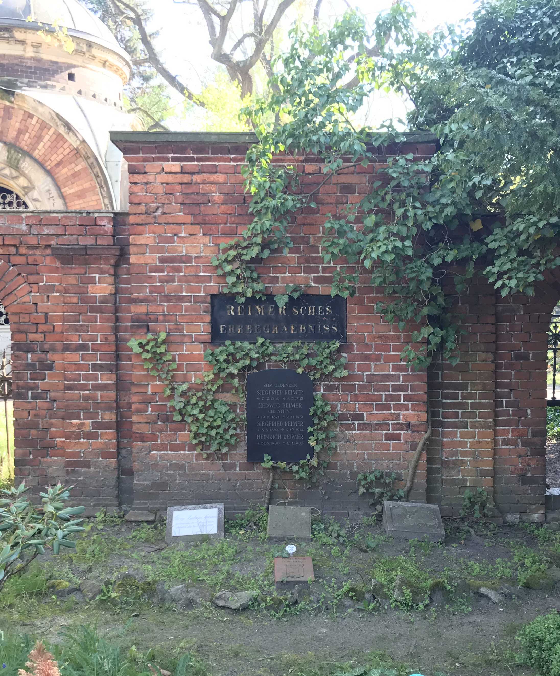 Gedenkstein Siegfried Reimer, Dreifaltigkeitskirchhof II, Berlin-Kreuzberg