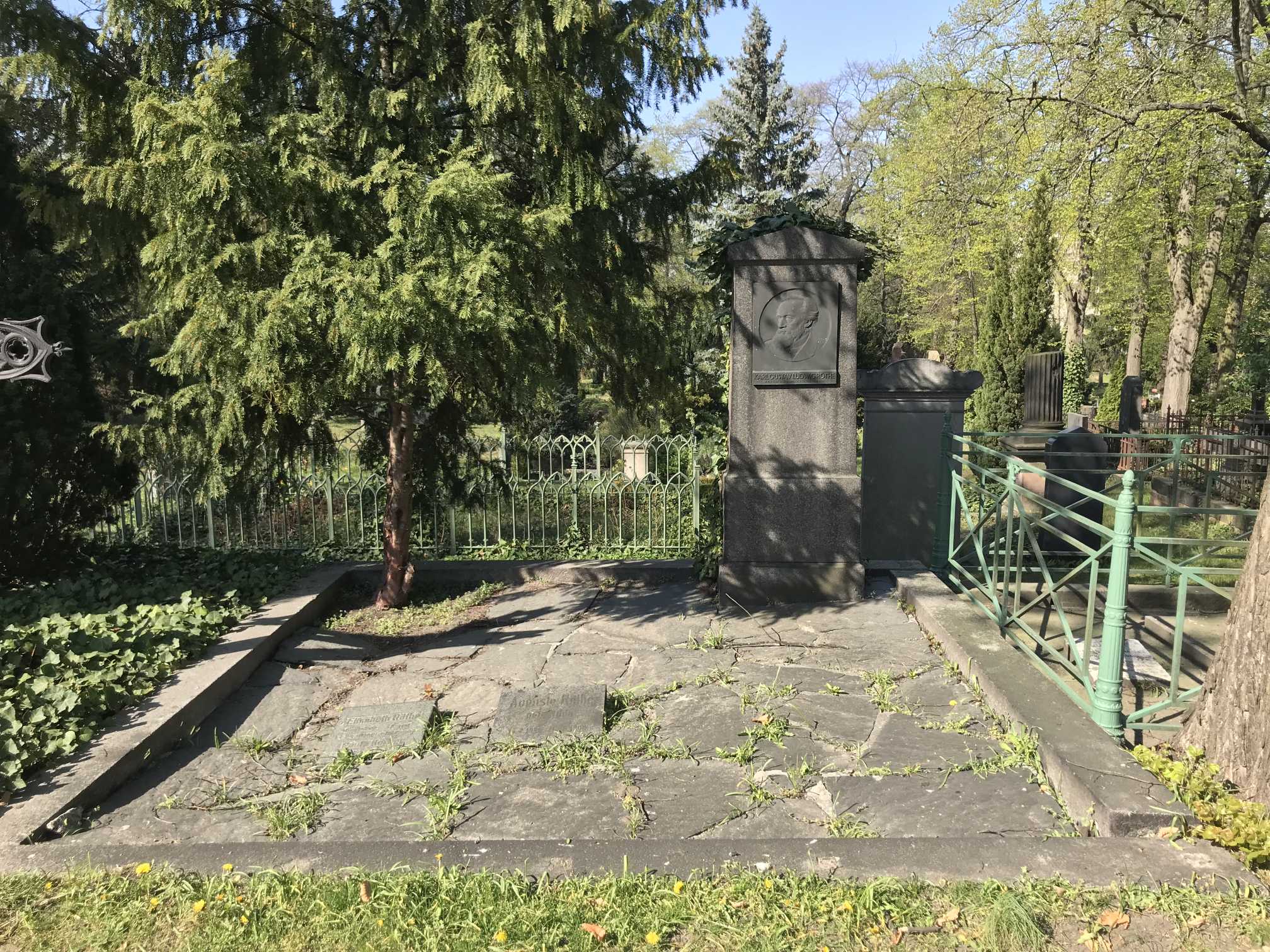 Grabstein Karl Gustav Ludwig Röthe, Dreifaltigkeitskirchhof II, Berlin-Kreuzberg