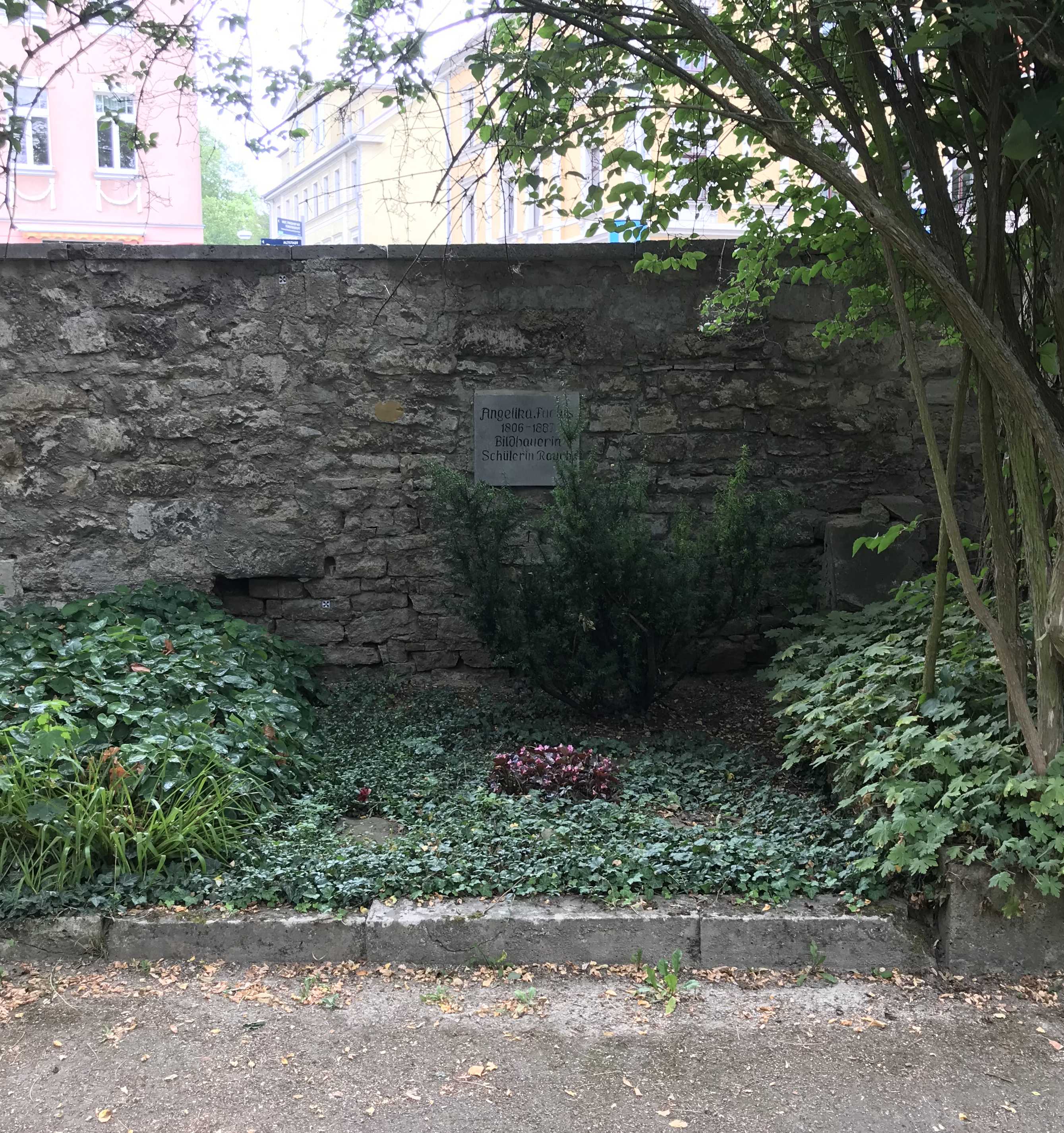 Grabstein Angelica Facius, Hauptfriedhof Weimar, Thüringen, Deutschland