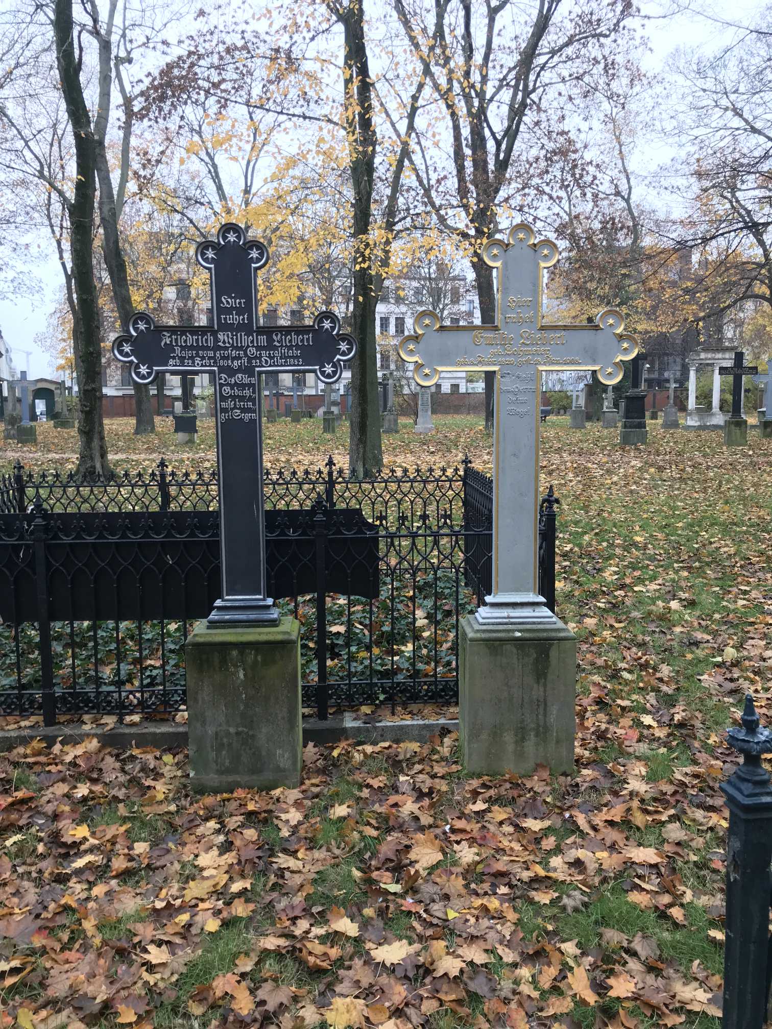 Grabstein Friedrich Wilhelm Liebert, Alter Garnisonfriedhof Berlin