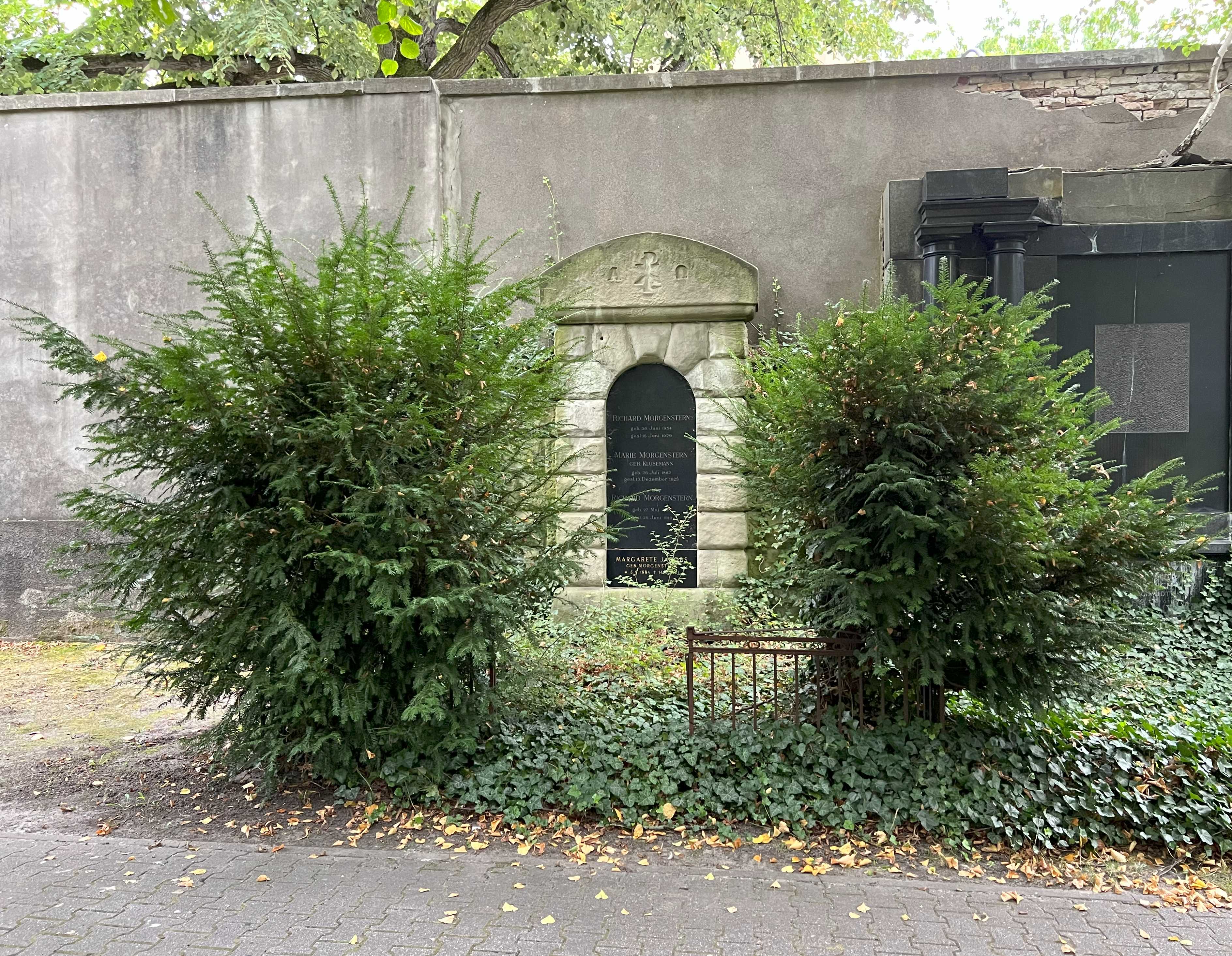 Grabstein Marie Morgenstern, geb. Klusemann, Friedhof Wilmersdorf, Berlin